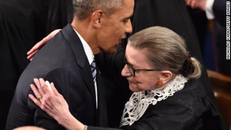 Obama has paid tribute to Ginsberg and said his seat should not be filled until after the next president is sworn in.