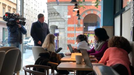 In Stockholm, working or chatting over coffee is still a daily activity.
