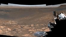 The Curiosity rover captures a high resolution panorama of his home on Mars