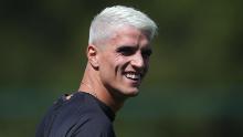 Erik Lamela opted for the classic peroxide blonde.