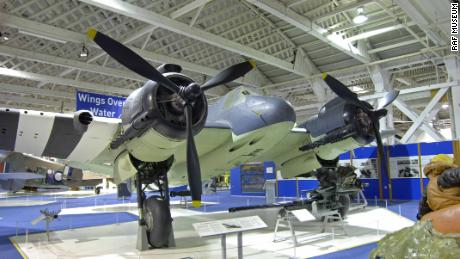 A well-preserved example of Bristol Beaufighter TF.X at the RAF Museum in London.