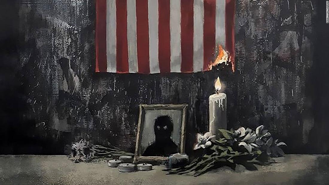 Banksy&#39;s latest artwork is dedicated to the Black Lives Matter movement. 
