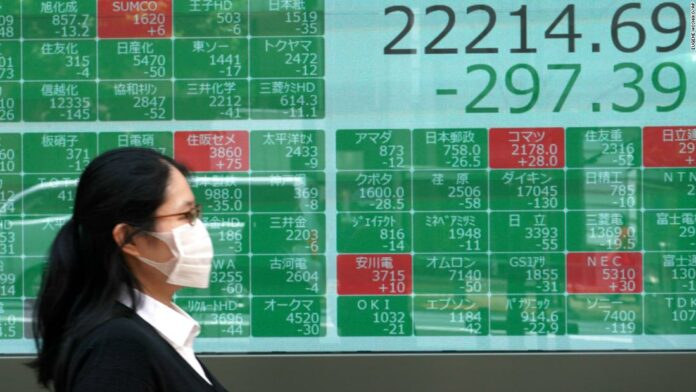 Asian markets fall sharply as US coronavirus cases trigger concerns about a global recovery