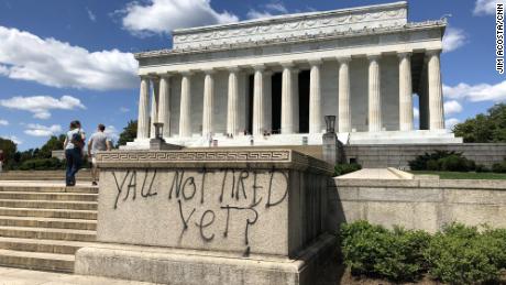 Famous DC monuments ruined after a night of unrest
