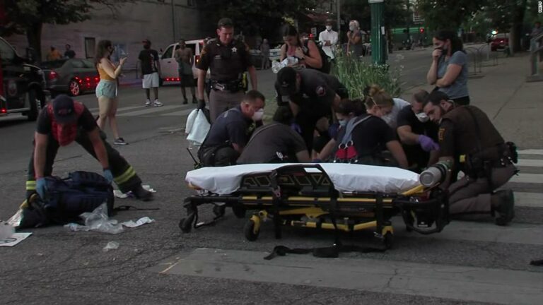 A protester was struck by a automobile through a Black Life Make any difference demonstration in Indiana