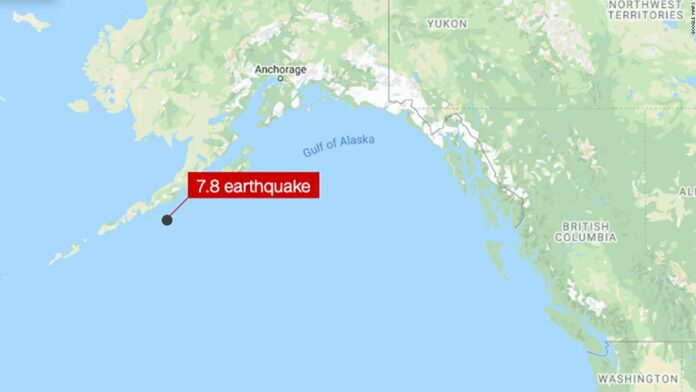 Alaska earthquake: Magnitude 7.8 quake strikes off Alaskan coast