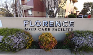 Florence Aged Care Facility in Melbourne, Australia. The Victorian government has taken over three aged care facilities following coronavirus outbreaks.