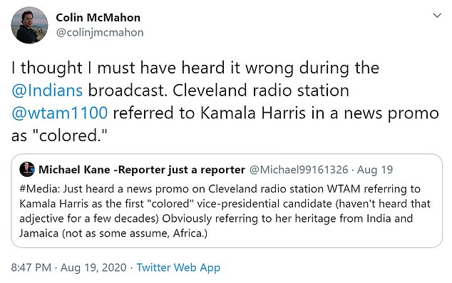 McMahon, editor in chief of the Chicago Tribune, said he thought he had misheard the radio