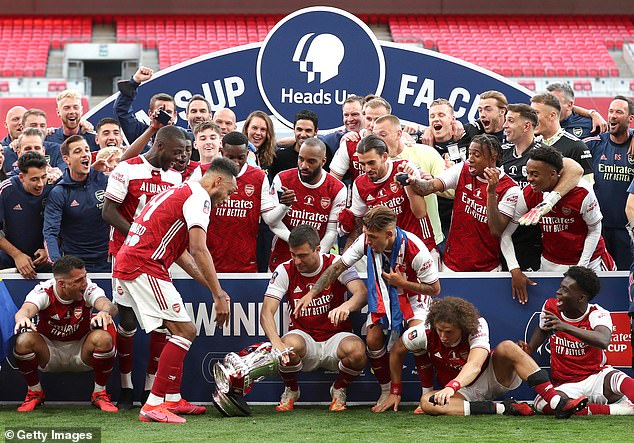 The Arsenal forward accidentally dropped the FA Cup trophy in their win earlier this month