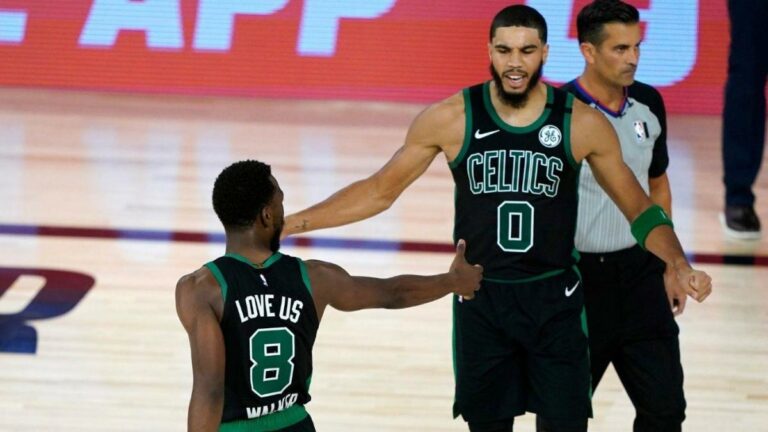 Celtics vs. 76ers score, takeaways: Jayson Tatum and Jaylen Brown lead Boston to victory in Game 1