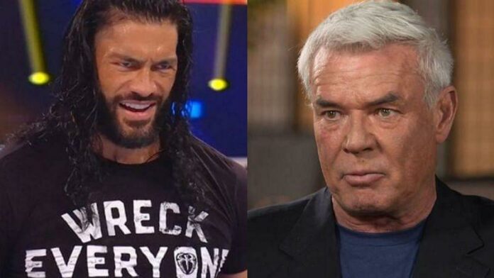 Roman Reigns and Eric Bischoff.