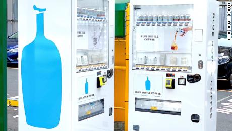 Blue Bottle Coffee&#39;s new vending machines in Tokyo. The company says it could expand the idea if they are successful.