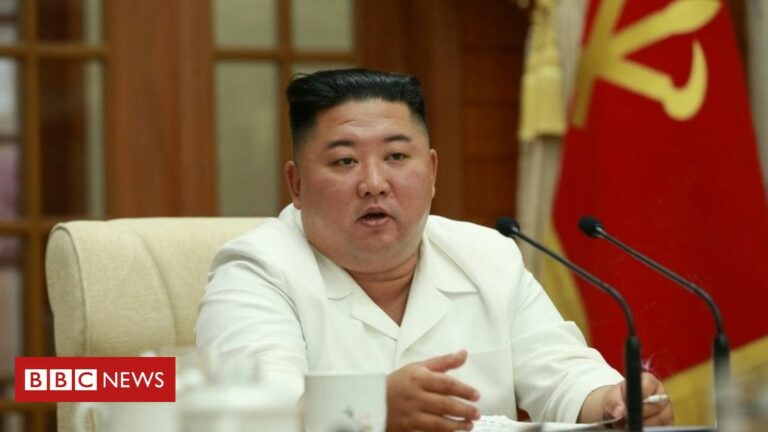 Kim Jong-un warns more than North Korea typhoon and coronavirus