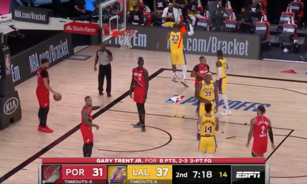Lebron James Throws Mouthpiece In Irritation In Lakers Blazers Game - getrobux.fg