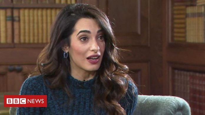 Brexit: Amal Clooney relinquishes role of government envoy on law-breaking plans

