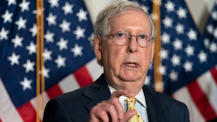 Mitch McConnell's Kentucky home was targeted in protest of a Supreme Court vacancy

