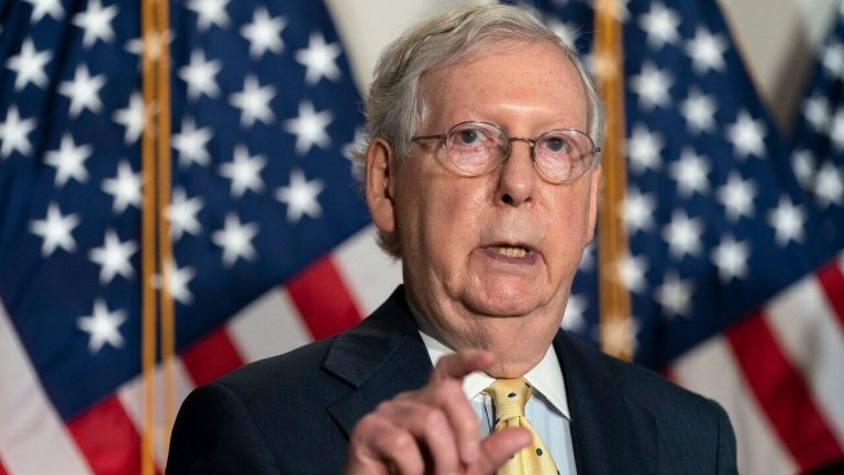 Mitch McConnell’s Kentucky home was targeted in protest of a Supreme Court vacancy