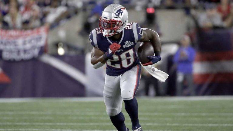 Patriots RB James White inactive after his father died in a car accident