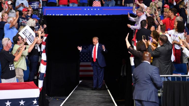 Trump held a completely indoor rally in Nevada about three months ago