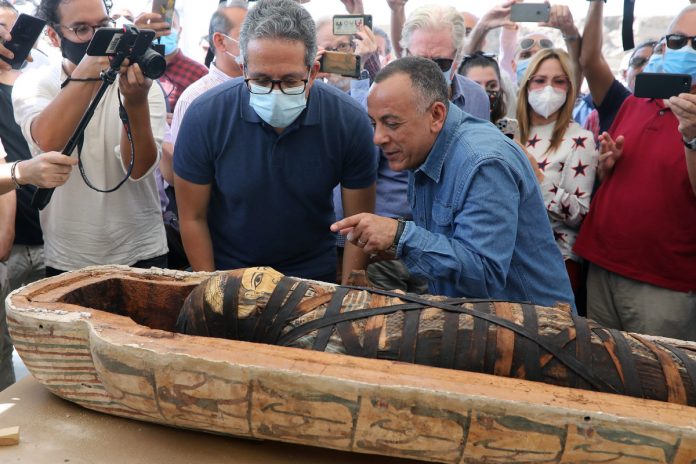 Dozens of ancient coffins unveiled in Egypt

