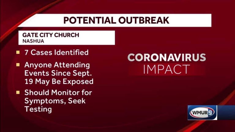 Health officials say a possible COVID-19 outbreak has been linked to Nashua Church