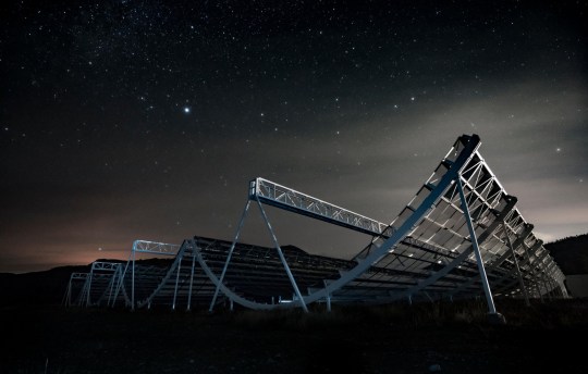 Chime Telescope at the Dominion Radio Astrophysical Observatory in British Columbia, Canada