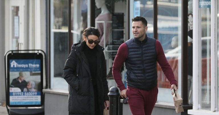 Michelle Keegan and Mark Wright take their dogs on daily walks to stay active