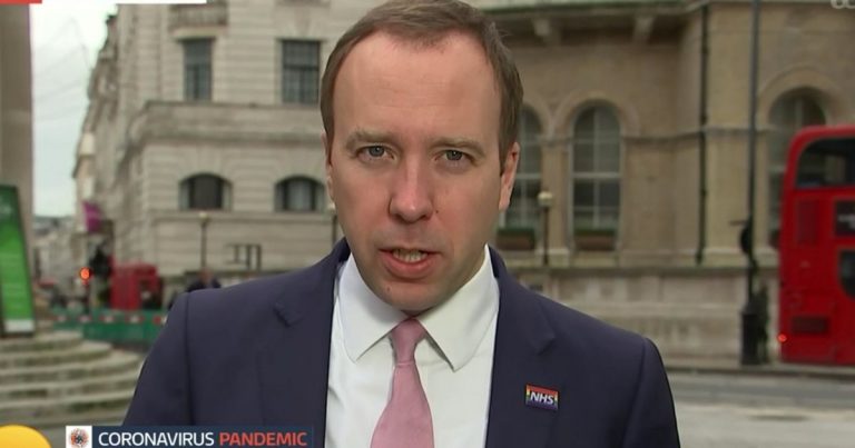 Pierce Morgan slammed Matt Hancock for refusing to say whether he supported the GMB boycott.