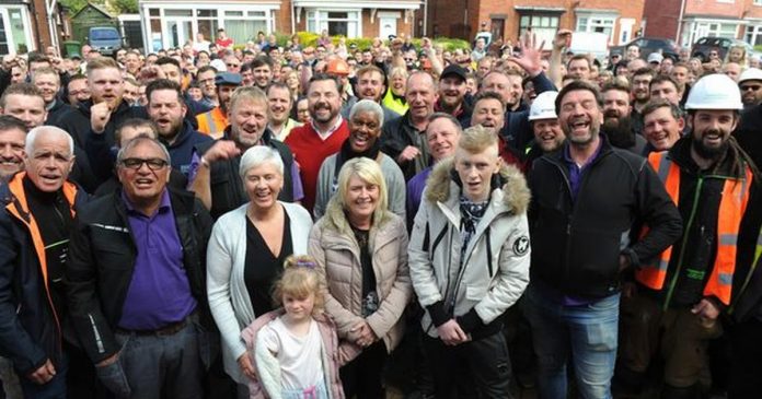 Skegness electricians help DIY SOS crews transform the home of a family affected by the accident

