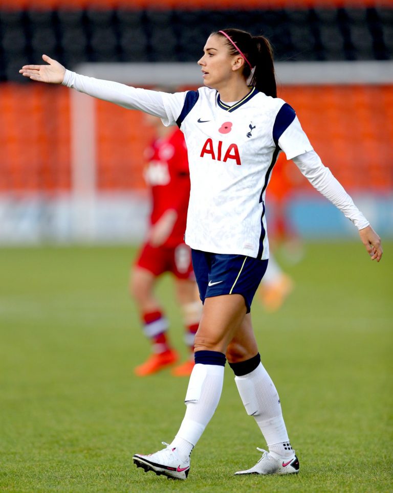 Alex Morgan is happy to be back on the field after making his Tottenham debut