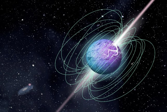 Showing the complex magnetic field structure and the excited emission, here is the following concept of a crust cracking episode. 