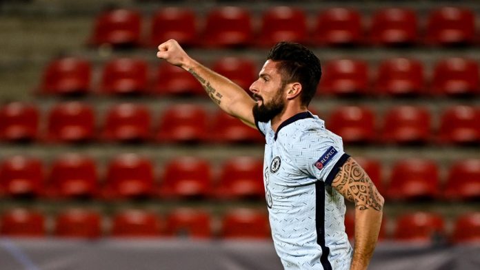 Rance vs Chelsea's score: Oliver Giroud is out of the bench for the Blues in the Champions League final 16.

