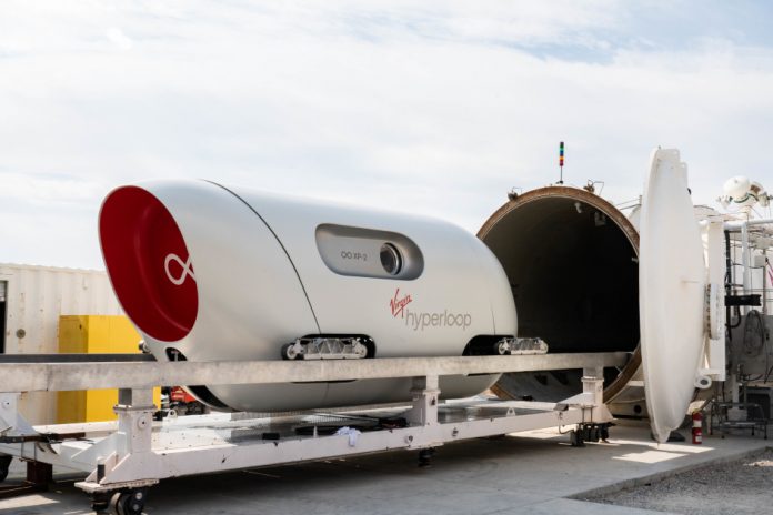 The world's first crew hyperloop trip was a success


