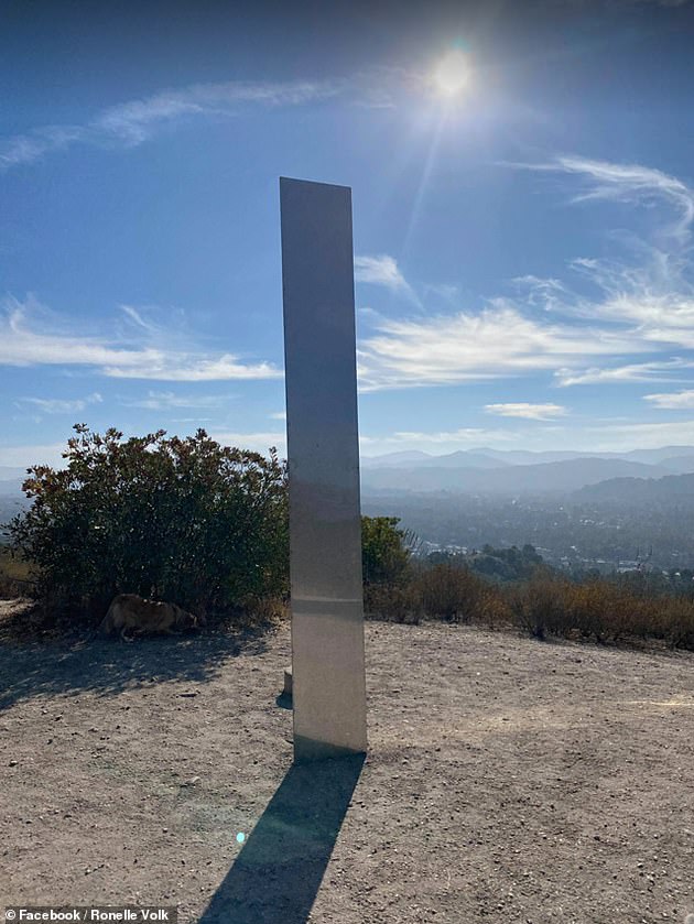 A walkable monolith arrived Wednesday at Pine Mountain in Atasadero, California.
