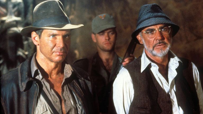 Sean Canary and Harrison Ford in Indiana Jones and The Last Crusade.  Pick: Lucasfilm Ltd. / Paramount / Cobble / Shutterstock