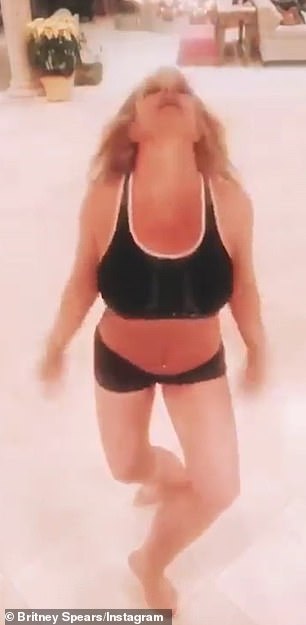Double Time: Britney dances to an extra version of Gotina's Somebody I Know