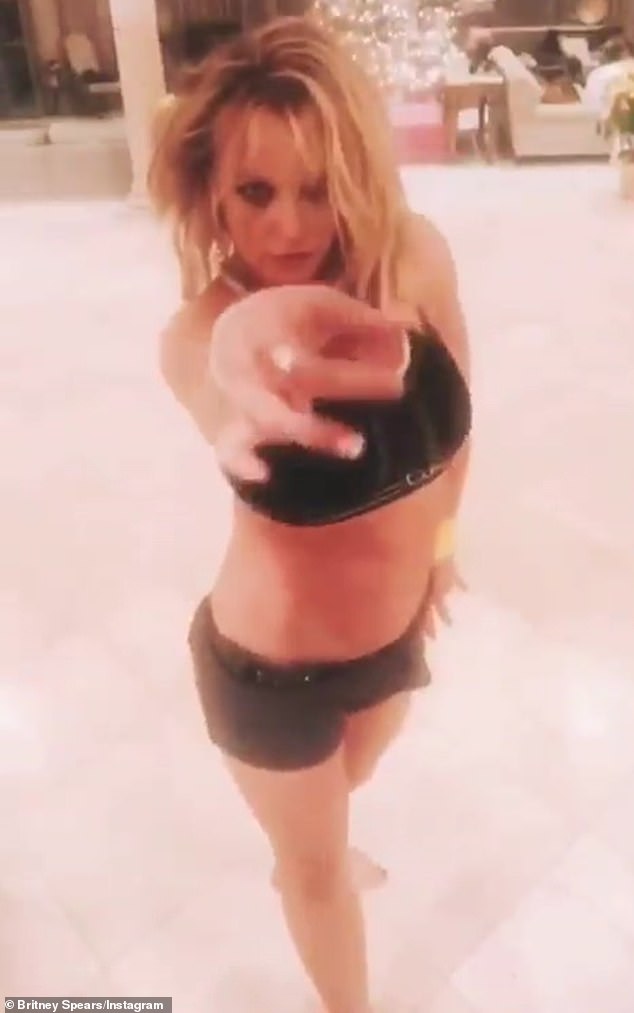Sweet move: The 39-year-old showed off her steps with some time-out clips of herself but also went on Instagram.