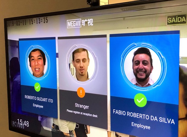 Facial recognition allows you to separate residents and employees from strangers without the need for touch (Photo: disclosure)