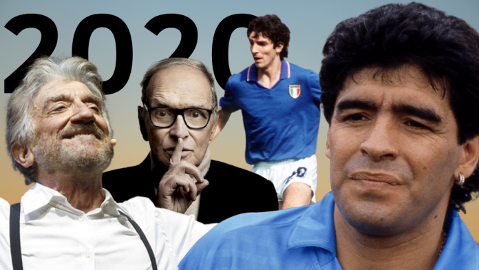 Morti nel 2020: da Morricone a Maradona e Pablito, i grandi che ci hanno lasciato