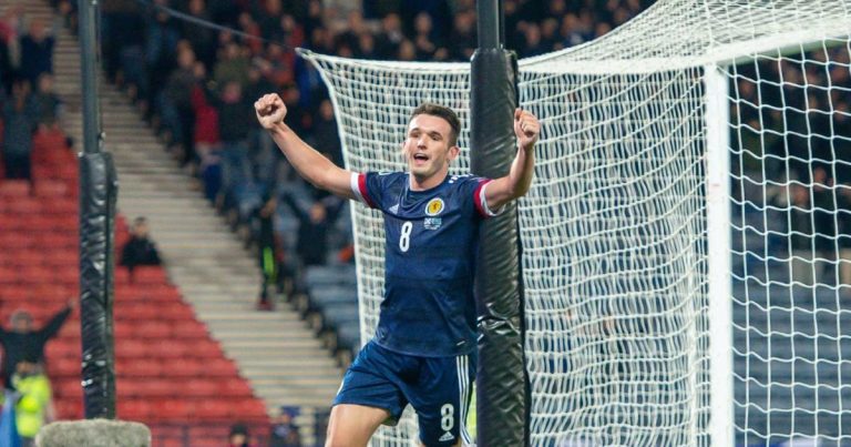 Football, European Championship qualification, Scotland fans also celebrate in Germany