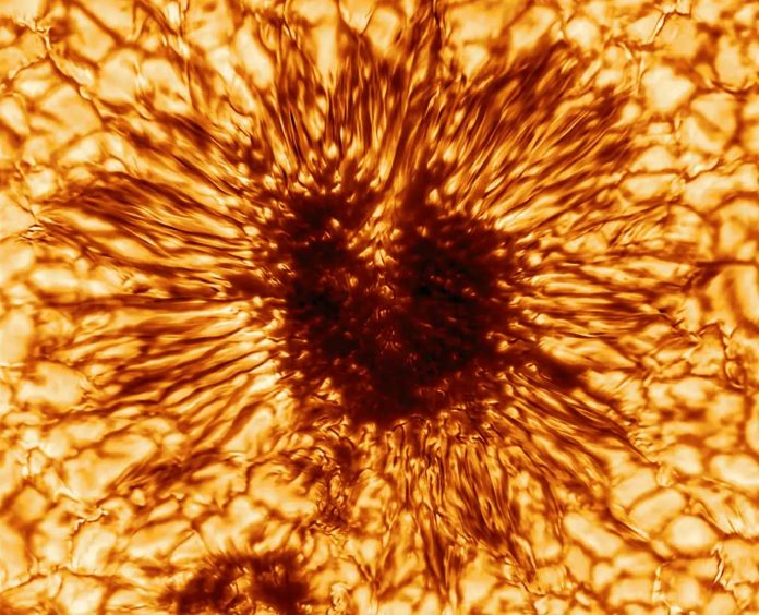 This giant sunspot is larger than Earth

