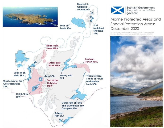 Scotland establishes 4 new marine protected areas and 12 marine spas

