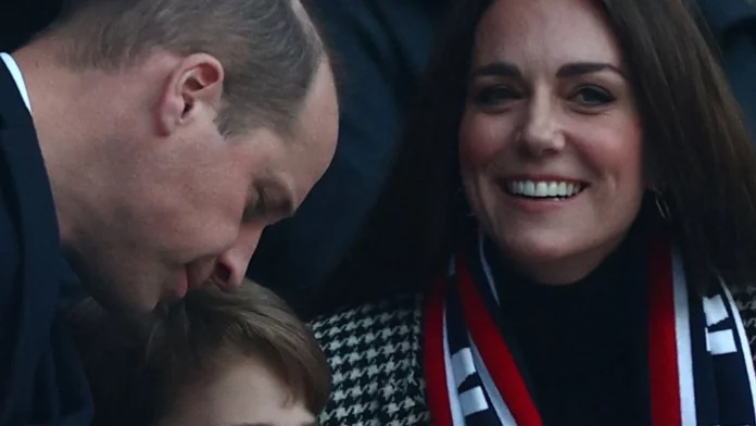 Duchess Kate and Prince William: with son George at the Rugby Championship

