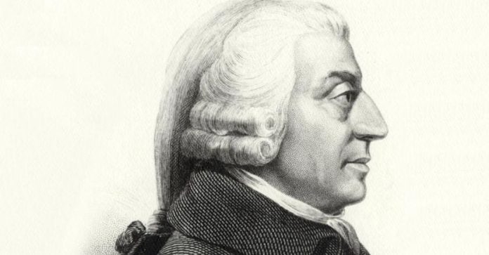  How many founding fathers of the economy are there?  two, and their names are both Adam Smith

