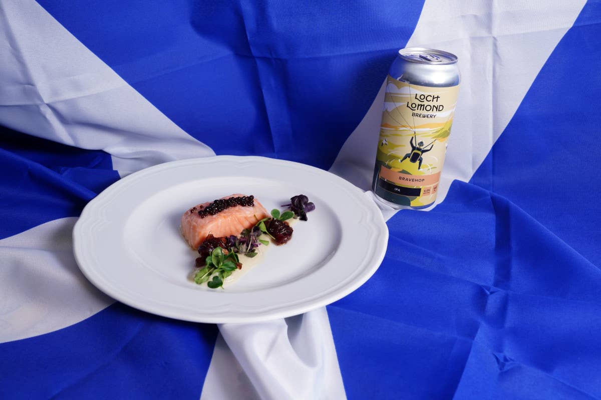 Scottish salmon dinner in memory of poet Robert Burns