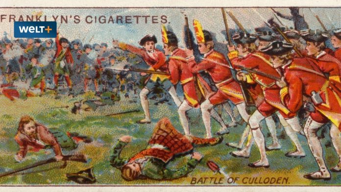 Culloden 1746: British bayonet wounded Scotsmen

