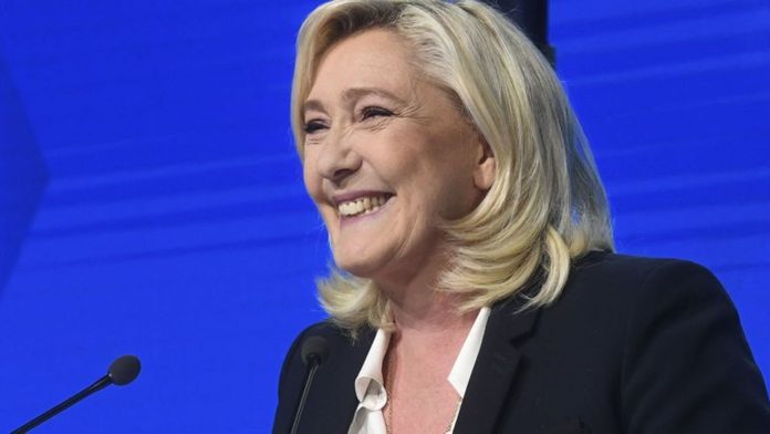 Marine Le Pen est la candidate à la présidentielle du parti Rassemblement national.