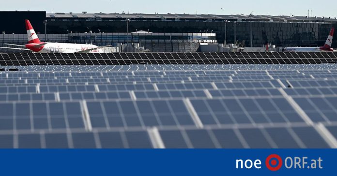 The airport operates the largest photovoltaic system - noe.ORF.at

