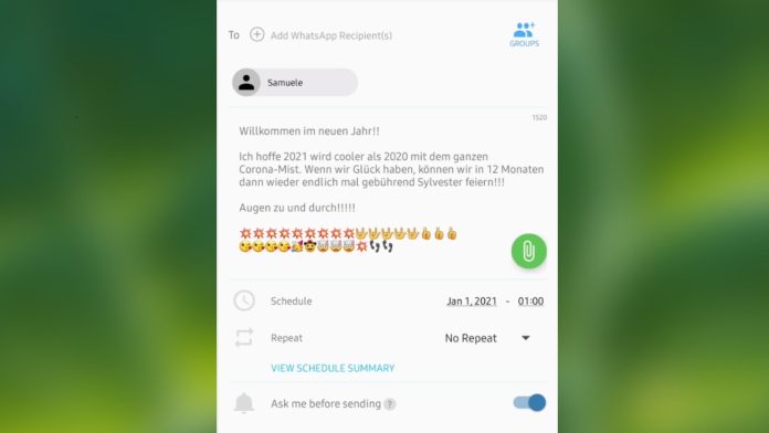 WhatsApp: This is how you can schedule messages and send them with a time delay

