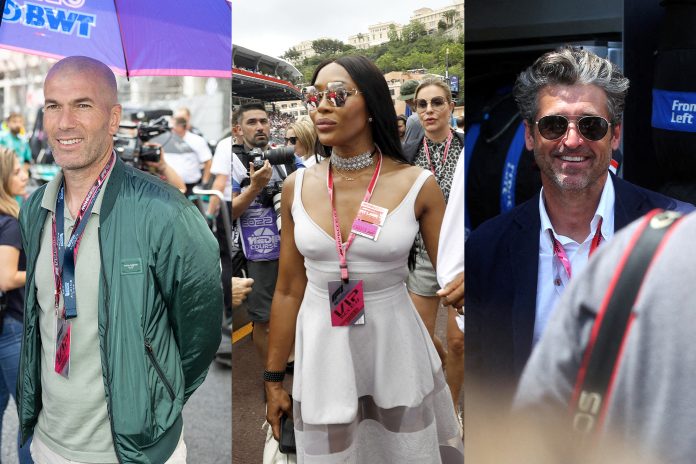 Naomi Campbell, Zinedine Zidane, Patrick Dempsey ... Stars Rain at Monaco Grand Prix

